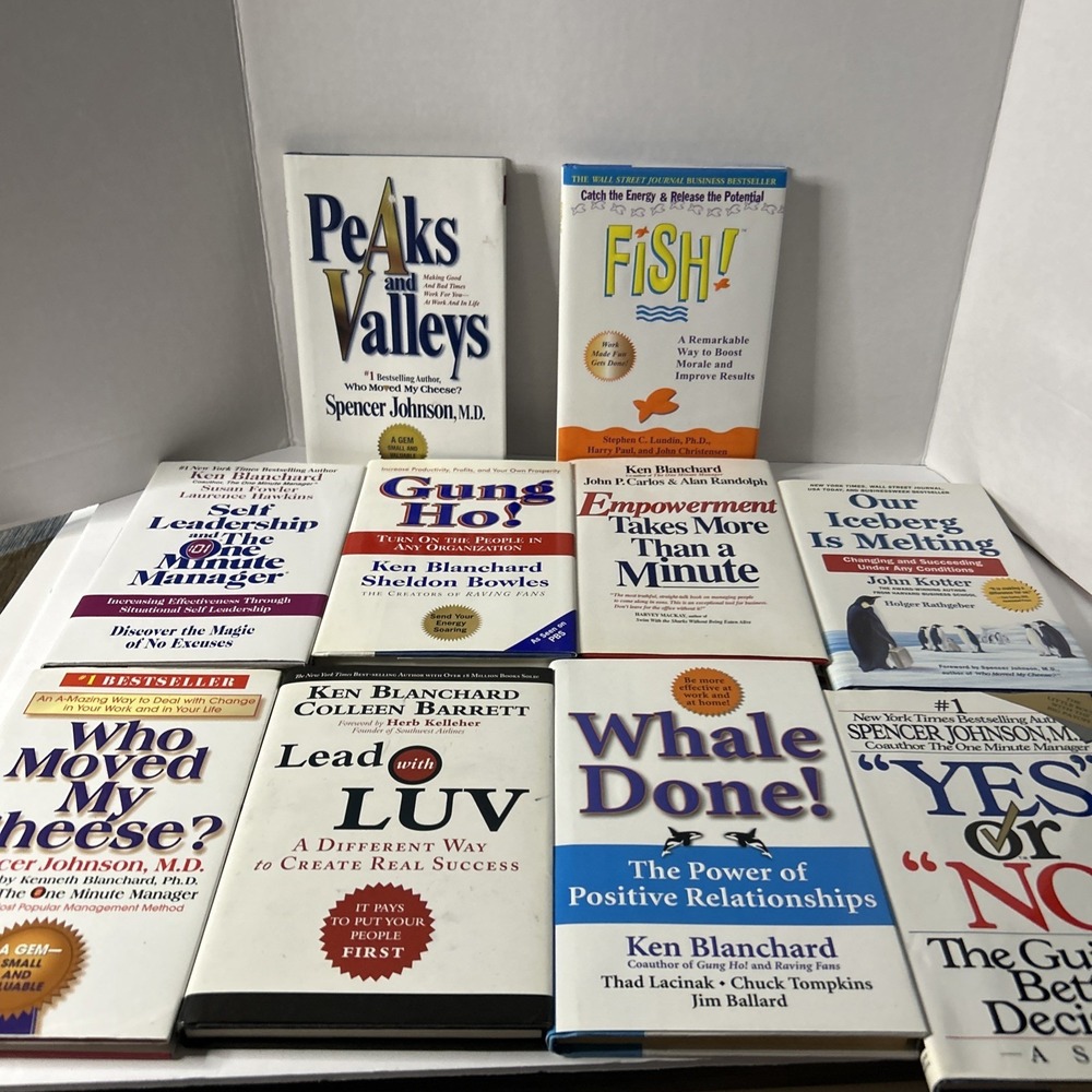 Lot 10 Business Book Quick Reading Gung Ho Yes Or No Who Moved My Cheese